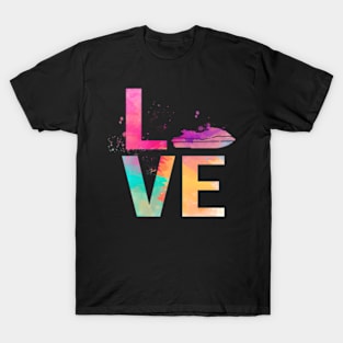 Colorful Waverunner Mom Waverunner T-Shirt